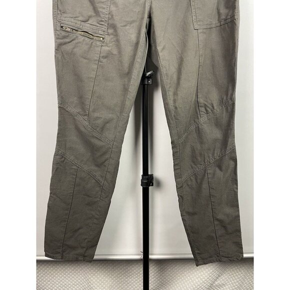 J. Crew Gray Green City Fit Ripstop Cargo Skinny Flap Pocket Cotton Pants Size 4 - Picture 5 of 7
